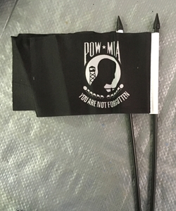 4" x 6" stick flags POW/MIA DZ 