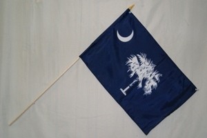 4" x 6" stick flags SOUTH CAROLINA  DZ 
