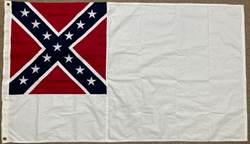 Cotton Sewn 3 x 5  Second National Confederate 