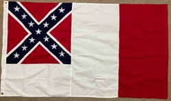 Cotton Sewn Third National Confederate Flag 