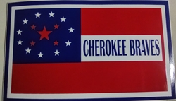 HBS 194 CHEROKEE BRAVES FLAG 
