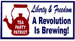 HBS 212   "Tea Party Patriot" "Liberty & Freedom A Revolution is Brewing" 