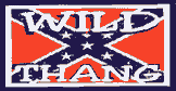 HBS 158 	"WILD THANG" ON CONFEDERATE FLAG  
