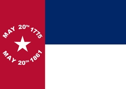 HBS 191 NC REPUBLIC FLAG STICKER 