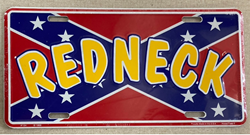 Tag 12 "REDNECK" IN YELLOW ON BATTLE FLAG 