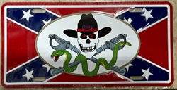 Tag 41 Skull w/ Crossed swords & Snake on Battle flag 