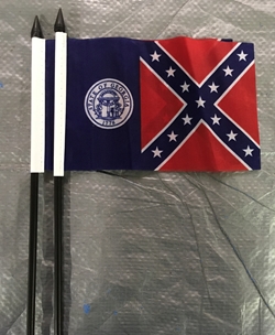 4" x 6" stick flags OLD GEORGIA  DZ 
