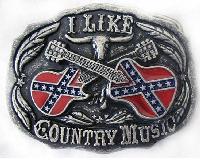 BB109  I love Country Music Buckle 