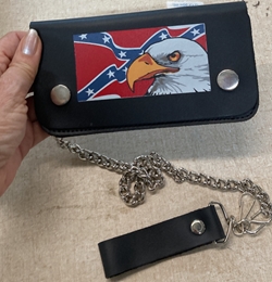 Biker Wallet with Chain/ Eagle on BF 