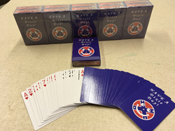 Battle Flag Smiley Face Playing Cards  (plastic coated) 