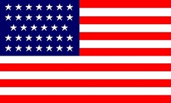 34 Star  US Flag 