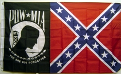 POW / MIA / BATTLE FLAG 