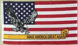 Make America Great Again US Flag w/ Eagle 