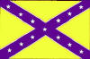 Purple and Gold Battle Flag LA 3x5 Poly flag 