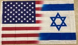 FT50  USA/Israel Blended Poly Flag 