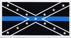 HBS 253 Confederate Blue Lives Matter Sticker 