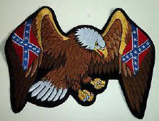 P 202 App 4.5" x 4" Eagle Spread wings -  Sew On Patch 
