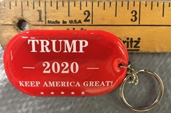 KR21  RED *Squishy, Shiney, Bendable Trump 2020 Key Chains 