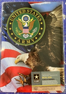 METAL SIGN #132 Army/Eagle 