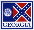 S123 REAL OLD GEORGIA STATE FLAG 