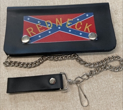 Trucker Leather Wallet With Chain Redneck 