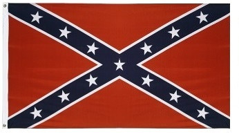 Confederate Flag, printed poly, Battle Flag, Naval Jack