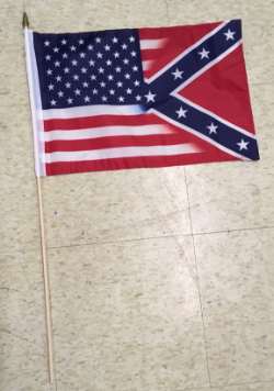 12" x 18" Stick Flag US/Battle 30" staff DZ 