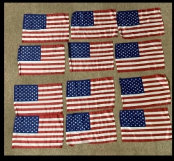 12"x18" United States Flag No Stick Per Dozen 