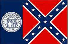 600-D Old Georgia 3x5 Sewn Flag 