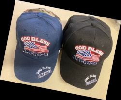 American Flag Caps with God Bless America Dz Asst. 