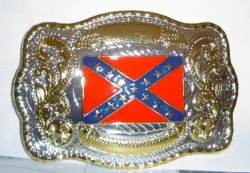 BB514 Hugh Western Buckle with BF in Center 