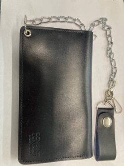BF Biker Wallet Made in the  USA 6 1/2 x 3 3/4 with chain - BF Wallet