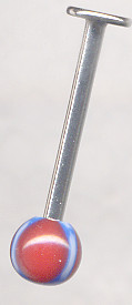 BJ#53   $4.80/dz Battle Flag Chin labret 12m 