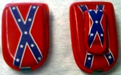 Cell phone case with belt clip.  (Sized to fit the older flip style phones.  Great for cigarette/pens holders and etc). 