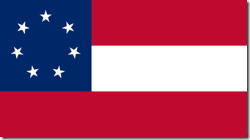 Cotton Sewn  First National Confederate Flag 