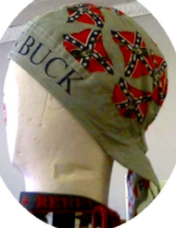 DR108 Gray with deer heads + the words "Southern Buck" 