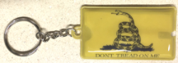 FK103  Gadsden Flash Light Key Chain sold by dozen 