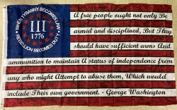 George Washington Quote on US Nyberg 3x5 Poly Flag 