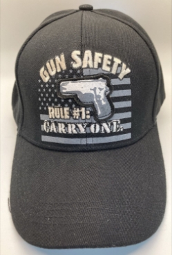Gun Safety Rule #1 Cap, Black  - CP437