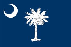 HBS 108 SOUTH CAROLINA FLAG STICKER 