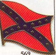 Hat Pin Battle Flag on Staff/dz 