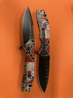 Knife 123 Texas battle scene 