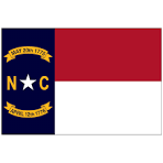 NORTH CAROLINA STATE FLAG POLY PRINTED 3X5 