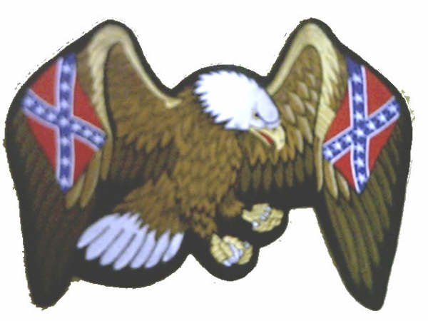 P 202 App 4.5" x 4" Eagle Spread wings -  Sew On Patch Each 