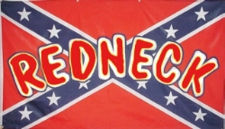 “REDNECK” ON   BATTLE FLAG 