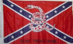 Rebel Flag with Snake "Dont Tread On Me" 