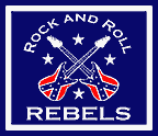 S190  "ROCK AND ROLL REBELS" w/CROSSED CONFEDERATE GUITARS 