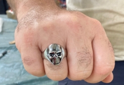 STAINLESS STEEL SKULL  RING 