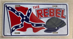 Tag 13 "THE REBEL" WITH BATTLE FLAG & KEPI 