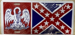 Tag 38 LOUISIANA BATTLE FLAG COMBINATION 